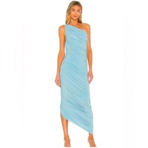 Norma Kamali Diana Gown light blue
